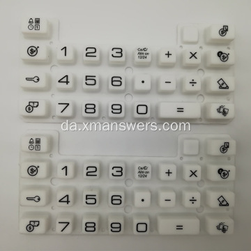 Ledende kuppel silikonegummi knappude/tastaturtastatur